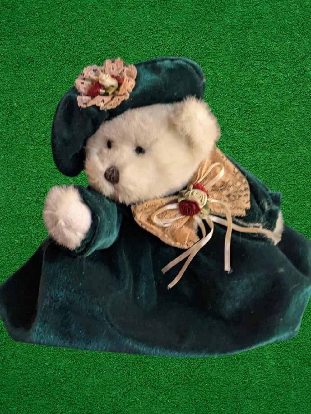 Brass Button 10" Bianca  Bear